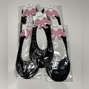 JAVEL 5 pair black non slippery bundle of socks size 9-11